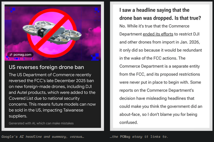 Google replacing news with AI