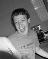 Mark Zuckerberg laughing